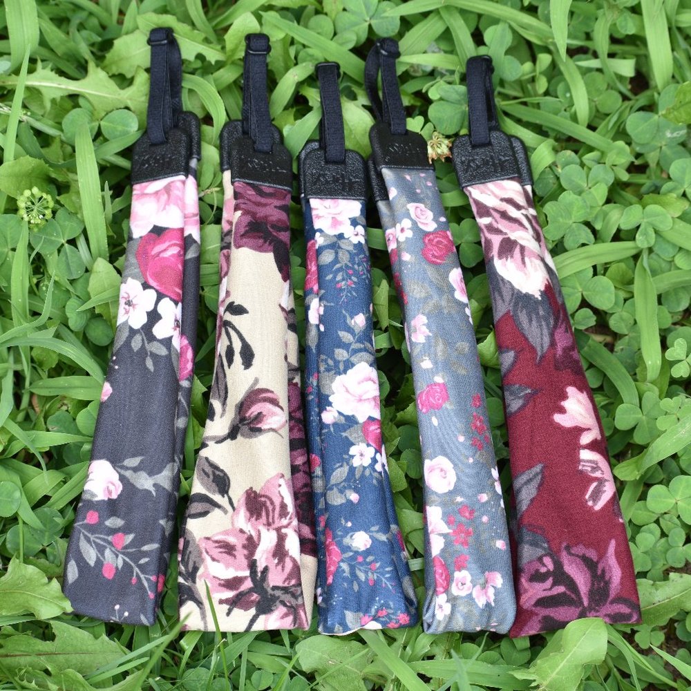 Hipsy 5pack Adjustable & Stretchy Multi Colored Soft Floral Xflex Wide Headbands